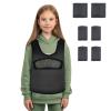 Compression Vest for Kids (Medium, Ages 5 to 9) Weighted Vest for Kids Including 6 Removable Weights Black view 1
