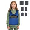 Compression Vest for Kids (Medium, Ages 5 to 9) Weighted Vest for Kids, Including 6 Removable Small Bag Navy Blue view 1