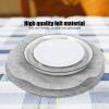 24Pcs Soft Felt Plate Dividers,Multifunction Anti Scratch Dish Pot Stacking Protectors,Stackable Robust Felt Pan Separator Pads for StoLoop and Protecting Cookware [9.8in-Grey] view 3