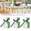 Pegau Candies Boxes, Green Gift Box with Ribbon 50Sets for view 3