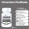 HealthFare Chromium Picolinate 1000mcg | 400 Vegan Tablets | High Absorption Mineral Supplement | Supports Healthy Sugar Metabolism & Nutrient Absorption | Non-GMO, Gluten-Free | Made in USA view 2