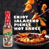ASS KICKIN' Spicy Pickle Hot Sauce - 5 oz Premium Gourmet Jalapeno for Chicken Wings and BurgersPerfect Stocking Stuffers or Christmas Gifts the fan-Try if you Dare!, 5.0 Fl Oz, ounces view 3
