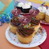 Bellarmine University Knights Logo Heart Love Cupcake Picks Toppers Decoration Set of 6 view 4