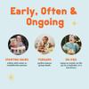 Mission Mighty Me Nutty Puffs All-Flavor Variety Pack - Organic Peanut Butter and Mixed Nut Butter Puffs for Babies + Kids - Pediatrician Developed - USDA Organic, Plant-Based Protein, Gluten-Free Snack (1.5oz, 5-Pack) view 2