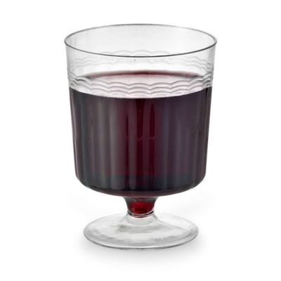 240 2 oz Wine Glass Clear Plastic Mini Dessert Cups Cup Short Stem Wine Glasses Shot Glasses Dessert Glasses Disposable Dessert Shooter Cups Trifle Dish Small Plastic Cups Wedding