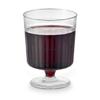 240 2 oz Wine Glass Clear Plastic Mini Dessert Cups Cup Short Stem Wine Glasses Shot Glasses Dessert Glasses Disposable Dessert Shooter Cups Trifle Dish Small Plastic Cups Wedding view 1