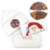 12ct Personalized Candy Christmas Favors Gourmet S'More & More 3.5oz Bars in Custom Gift Box (12 Pack) - Santa Claus view 1