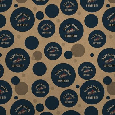 GRAPHICS & MORE Francis Marion University Patriots Logo Premium Kraft Gift Wrap Wrapping Paper Roll