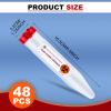 48 Count Portable Transportable Sharps Container with Locking Mechanism Travel Small Single Use Syringe Needle Disposal Containers, 6.5 x 1.38 Inch view 2