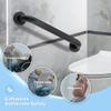 24-Inch 1.25" Diameter Grab Bars for Bathtubs and Showers, Shower Handle for Elderly, Handicap Grab Bars for Bathroom, Shower Grab Bars for Seniors(Black 2 Pack) view 2