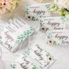 Yinder 60 Bulk Happy Tears Tissue Packs for Wedding 3 Ply Pocket Size Tissues Packs for Guests Facial Individual Wedding Favors Party Supplies Travel Graduation Celebration(Green Flower) view 2