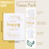 60 Pcs Wedding Tissues Packs for Guests Happy Tears Tissue Packs for Wedding 3 Ply Bulk Facial Pocket Travel Individual Favors for Party Guests Gifts view 2