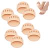 2023 New (4 Pairs) Cushioning Ice Silk High Heel Insoles, Women High Heels Invisible Five Toes Forefoot Metatarsal Socks Pads, Comfort Breathable Non-Slip Ball of Foot Cushion for Women Heels. (B) view 1