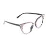willochra Bling Computer Reading Glasses Blue Light Blocking For Women Fashion Rhinestone Magnifying Reader Glasses (black AB, 1.75, multiplier_x) view 4