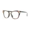 willochra Bling Computer Reading Glasses Blue Light Blocking For Women Fashion Rhinestone Magnifying Reader Glasses (black pink, 3, multiplier_x) view 1