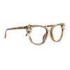 willochra Bling Computer Reading Glasses Blue Light Blocking For Women Fashion Rhinestone Magnifying Reader Glasses (leopard, 3.25, multiplier_x) view 4