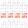 LEIFIDE 50pcs Clear Plastic Gift Bags with Handles PVC Reusable Transparent Totes Bags for Goodie Candy School Birthday Party(5.9 x 6.3 x 2.8 Inch) view 1