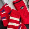 New Year's Red Girls' Socks, Traditional Chinese New Year Zodiac Socks Lucky Socks, Spring Festival Best Gift (Color : Red, Size : 1 pair-E/34-40) view 4