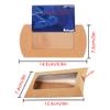 Wzttdm 40pcs Kraft Paper Mini Pillow Packaging Box with Clear Window, Box Treat Gift Packaging Box for Bakery Candy Chocolate Jewelry Display Wedding Party Favor (Brown, 5 x 3 x 0.8 inches) view 2