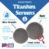 SnowTree - Titanium Screens - Replacement Screens for Your Glass Pieces - Titanium Metal Mesh for Superior Strength & Safety  Higher Heat Resistance (50, 0.75") view 2