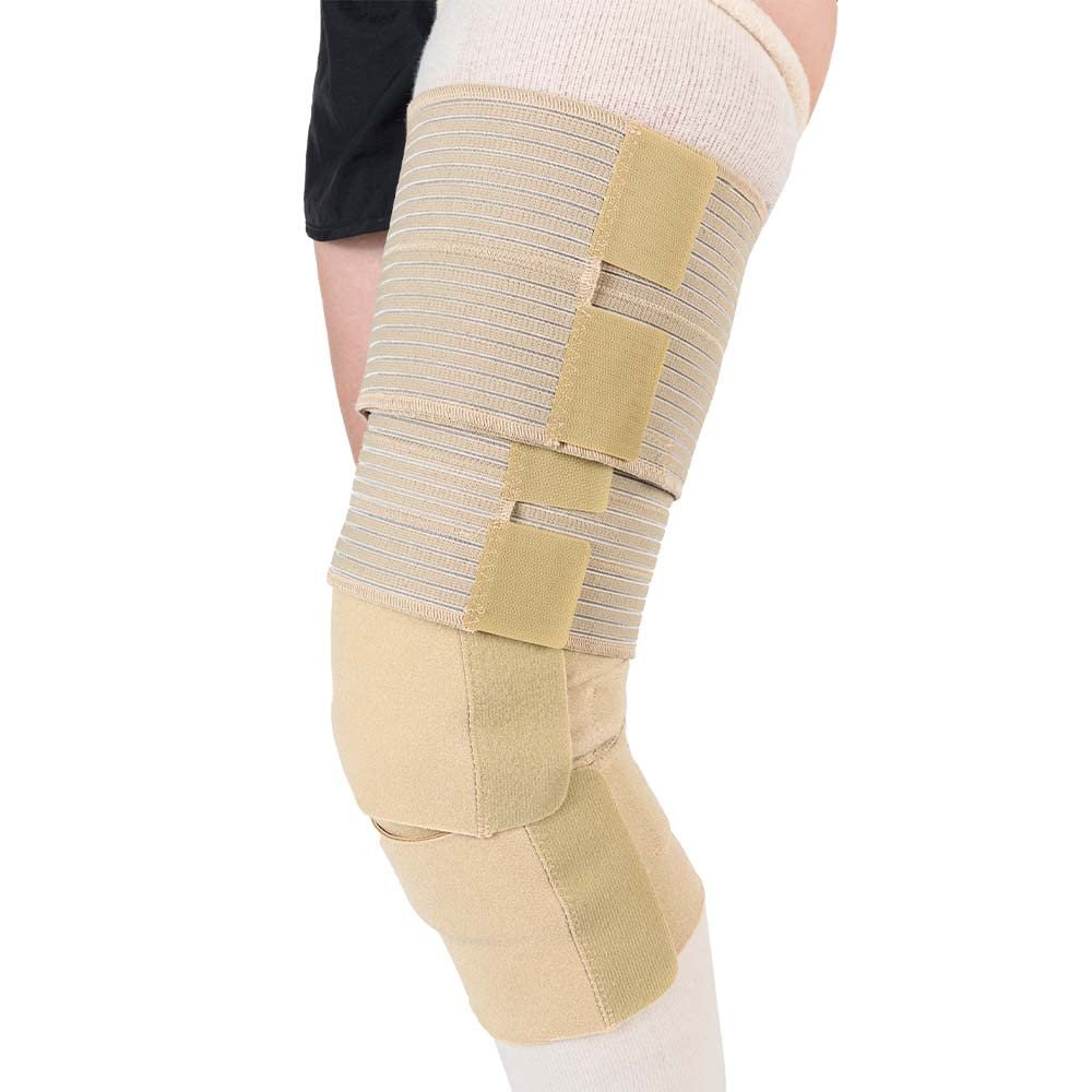 JOBST FarrowWrap Strong Compression Wraps, 30-40 mmHg, Thighpiece/Kneepiece Combo, Tan - Choose Your Size