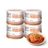 Spicy Premium Cabbage Kimchi Napa [Pack of 4 (Can)] - [Stir Fry] - Fermented Kimchi | Long Shelf Life | Spicy Korean Pickled Cabbage | Perfect for Ramen, Rice & Stir-Fries - JONGGA view 1