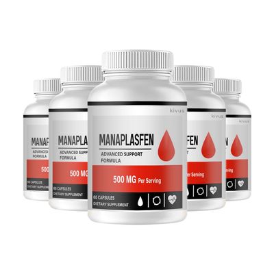 (5 Pack) Manaplasfen - Manaplasfen Advanced Support (300 Capsules)