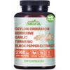 5-in-1 Organic Ceylon Cinnamon Capsules with Berberine, Garlic, Turmeric, Black Pepper Extract Pills view 1