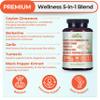 5-in-1 Organic Ceylon Cinnamon Capsules with Berberine, Garlic, Turmeric, Black Pepper Extract Pills view 2