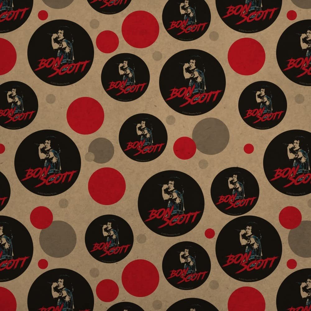 GRAPHICS & MORE Bon Scott Singing Graphic Premium Kraft Gift Wrap Wrapping Paper Roll
