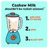 Wilderness Poets SPiN, Organic Cashew Cream and Milk Concentrate (Unsweetened) - Make Cashew Milk, Cashew Cream, Non-Dairy Creamer for Coffee, Tea, Lattes, Smoothies and Vegan Desserts (640 Ounce - 40 Pound) view 4