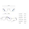 laureles Mens Business Rectangle Frame Photochromatic Eyewear Vintage Photochromic Bifocal Reading Glasses (C1, 2.5, multiplier_x) view 4
