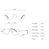 laureles Mens Business Rectangle Frame Photochromatic Eyewear Vintage Photochromic Bifocal Reading Glasses (C1, 2.25, multiplier_x) view 4