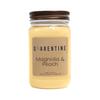 Qarentine Organic Soy Wax Magnolia & Peach Scented Vegan Candle | Fruity and Floral Aroma | 100% Pure Soy & Essential Oils | Long-Lasting Scent | Hand-Poured in The USA (16oz) view 1
