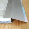 Doorway Floor Transition Strip,Wide 10cm Carpet to Tile Threshold Aluminum/Metal Edge Trim Molding with Non Slip Surface,Ramp Reducer Easy Silver Length 130cm(51.2in) view 1