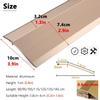 Doorway Floor Transition Strip,Wide 10cm Carpet to Tile Threshold Aluminum/Metal Edge Trim Molding with Non Slip Surface,Ramp Reducer Easy Silver Length 130cm(51.2in) view 2