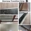 Doorway Floor Transition Strip,Wide 10cm Carpet to Tile Threshold Aluminum/Metal Edge Trim Molding with Non Slip Surface,Ramp Reducer Easy Silver Length 130cm(51.2in) view 3