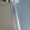 Doorway Floor Transition Strip,Wide 10cm Carpet to Tile Threshold Aluminum/Metal Edge Trim Molding with Non Slip Surface,Ramp Reducer Easy Silver Length 130cm(51.2in) view 4