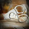 DULASP Double Edge Cigar Krupp Stainless Steel Cigar Scissors Portable Multi-Function Cigar incisive and Smooth view 3