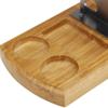 DULASP Table Top Desk Guillotine Cigar CutterDesktop Solid Wood Cigar ScissorsStainless Steel Cigar Cutter view 3