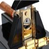 DULASP Desktop Cigar, Luxury Metal Stainless Steel Thicker Guillotine Smooth Exquisite Desktop Cigar Scissors with Gift Box, Black view 3
