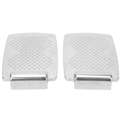 2 Pieces Wheelchair Footplate, Wheelchair Footplate Pedal Texture, Wheelchairs Universal Foot Replacement Footrest Assembly for Health Pedal Wheelchair Parts Equipment