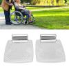 2 Pieces Wheelchair Footplate, Wheelchair Footplate Pedal Texture, Wheelchairs Universal Foot Replacement Footrest Assembly for Health Pedal Wheelchair Parts Equipment view 4