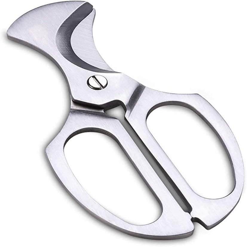 DULASP Double Edge Cigar Krupp Stainless Steel Cigar Scissors Portable Multi-Function Cigar Sharp and Smooth