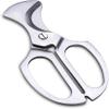 DULASP Double Edge Cigar Krupp Stainless Steel Cigar Scissors Portable Multi-Function Cigar Sharp and Smooth view 1