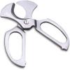 DULASP Double Edge Cigar Krupp Stainless Steel Cigar Scissors Portable Multi-Function Cigar Sharp and Smooth view 2