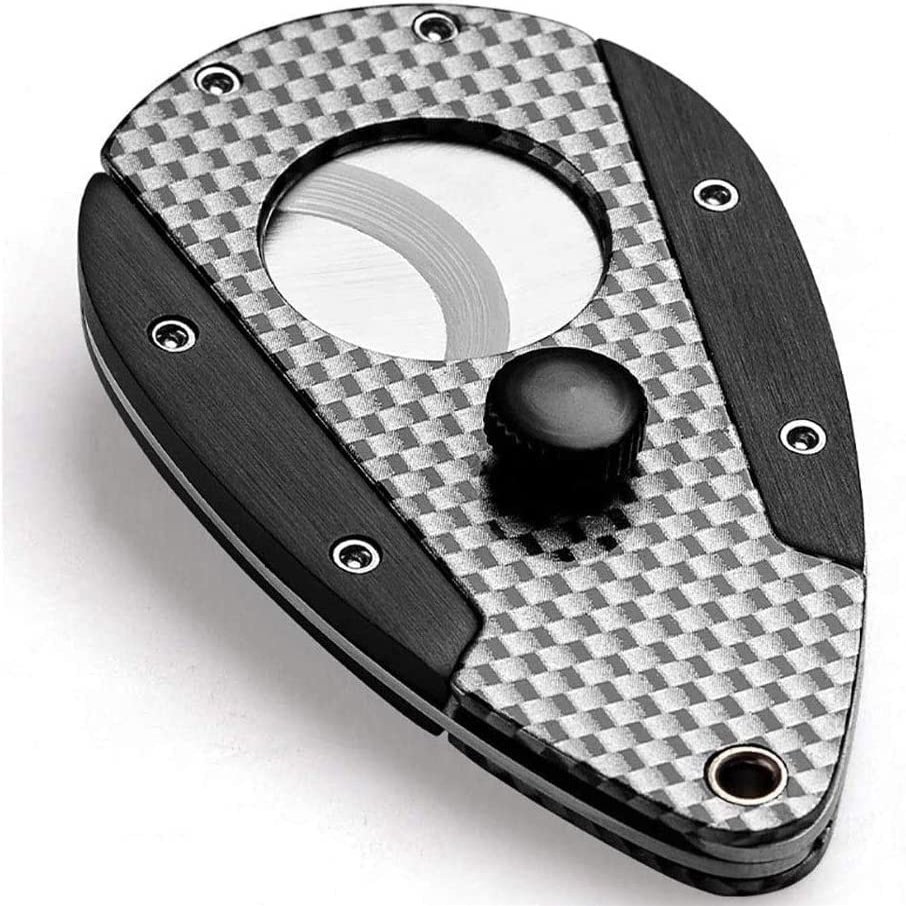 DULASP Cigar Cutter Portable Cigar Cutter Stainless Steel Sharp and exquisitely Carved Cigar Scissors,The Best Gift for Cigar Lovers