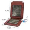 H&B Luxuries Infrared Natural Jade Heating Pad 180 Natural Jade Tourmaline Stones Heating Mat Gift for Dad/Mom/Grandpa/Lover/Friend/Colleague (JadeSeat-Back) view 2