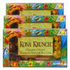 Hawaiian Sun Island Chocolates Gift Pack Chocolate Macadamia Nuts 5 oz Kona Crunch 6 oz and 70% cacao dark chocolate macadamia 5 oz (Kona Crunch Macadamia with Rice Crisps, 5 oz) view 1