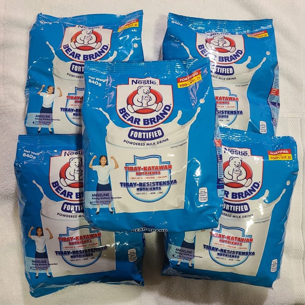 Bear Brand Fortified Powdered Milk 840 grams (5 Packs)